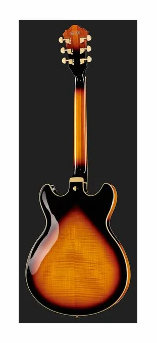 Ibanez AS113-BS, główka z kluczami i logo