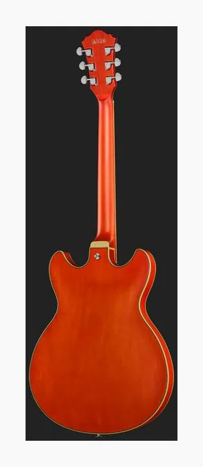 Ibanez AS73-TTF, linie korpusu z góry