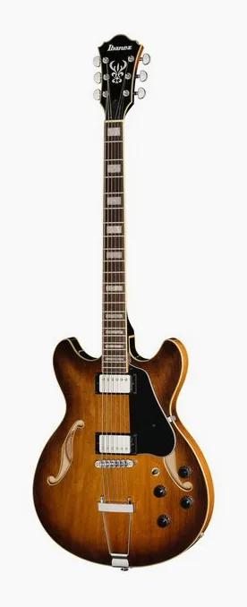 Ibanez AS7328-TBC ujęta od przodu na neutralnym tle