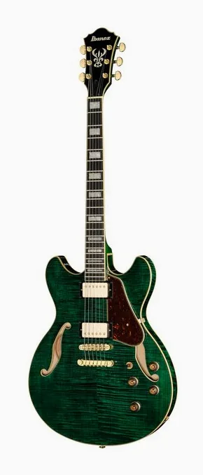 Ibanez AS93FM-TMG sfotografowana frontalnie