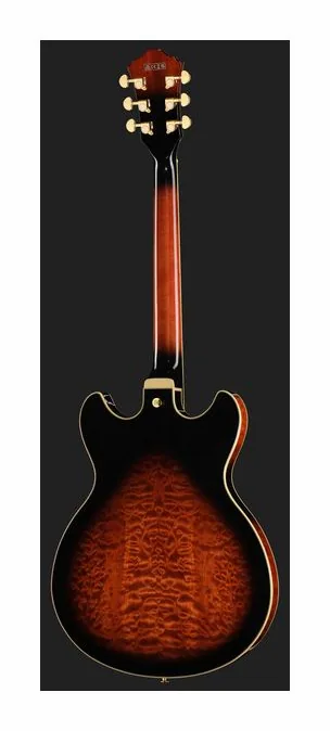 Ibanez AS93QMSP-DBS, korpus i lakier z bliska
