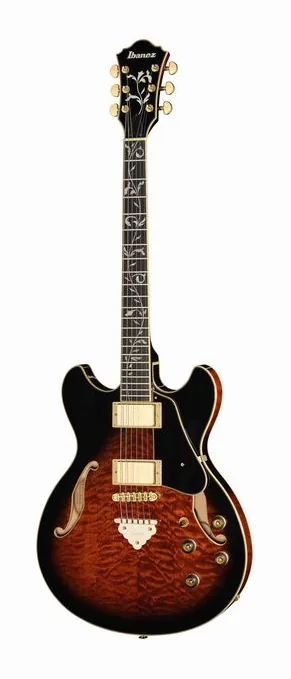 Ibanez AS93QMSP-DBS widziana od przodu