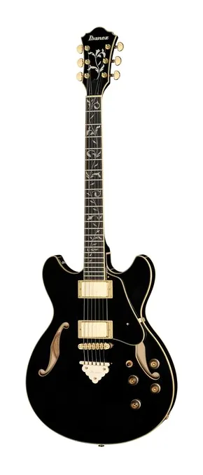 Ibanez AS93SP-BK sfotografowana frontalnie