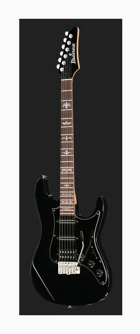 Ibanez ATZ300-BK Andy Timmons, korpus i lakier z bliska