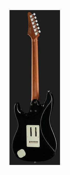 Ibanez AZ2203N-BK, główka z kluczami i logo
