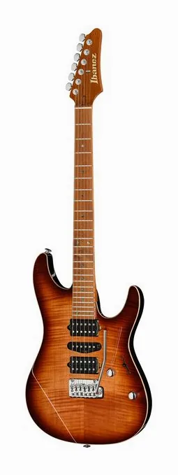 Ibanez AZ2407F-BSR sfotografowana frontalnie