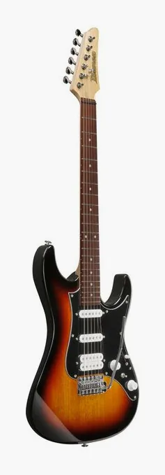 Ibanez AZES40B-TSN, korpus i lakier z bliska
