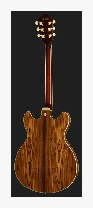 Ibanez AS93BC BK, główka z kluczami i logo