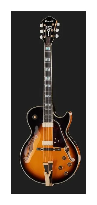 Ibanez GB10SE-BS George Benson, linie korpusu z góry