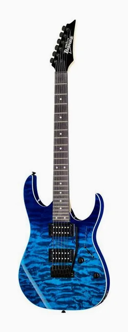 Ibanez GRG120QASP-BGD sfotografowana frontalnie