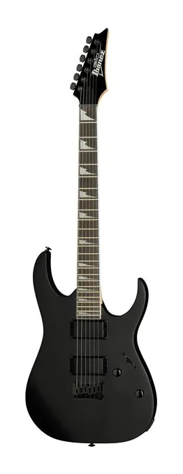 Ibanez GRG121DX-BKF ujęta od przodu na neutralnym tle