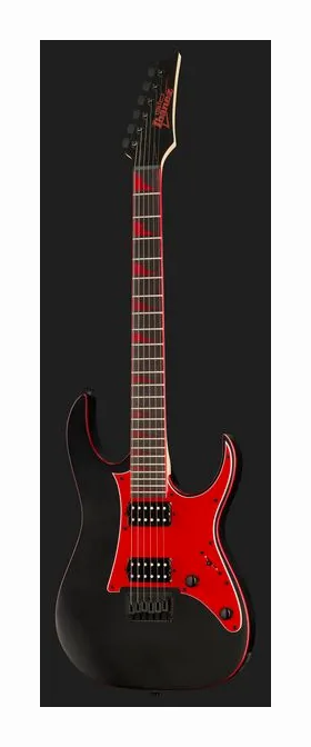 Ibanez GRG131DX-BKF, główka z kluczami i logo