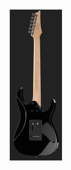 Ibanez GRG170DXL-BKN Lefthand, główka z kluczami i logo