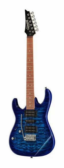 Ibanez GRX70QAL-TBB GIO ujęta od przodu na neutralnym tle