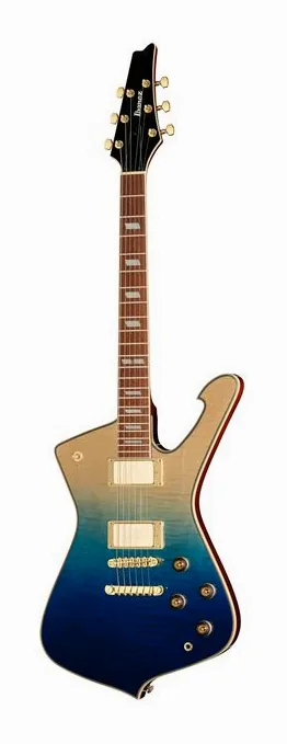 Ibanez IC420FM-TBG ujęta od przodu na neutralnym tle