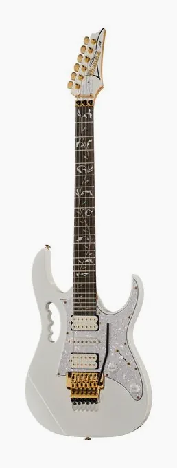 Ibanez JEM7VP-WH z bliska od przodu