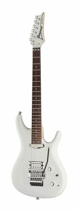 Ibanez JS2480-WH ujęta od przodu na neutralnym tle