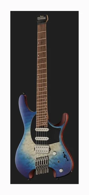 Ibanez QX54QM-BSM, główka z kluczami i logo