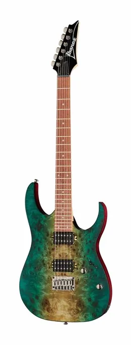 Ibanez RG421PB-CHF ujęta od przodu na neutralnym tle