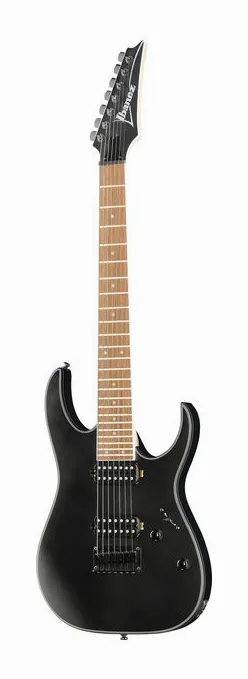 Ibanez RG7421EX-BKF ujęta od przodu na neutralnym tle