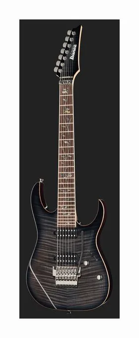 Ibanez RG8527-BRE, główka z kluczami i logo