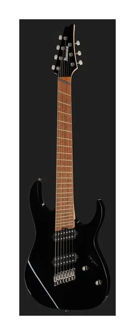 Ibanez RGMS7-BK Multiscale, korpus i lakier z bliska