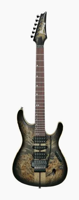 Ibanez S1070PBZ-CKB z bliska od przodu