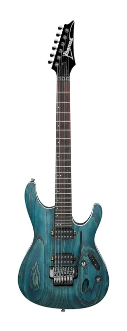 Ibanez S520AH-OBF ujęta od przodu na neutralnym tle