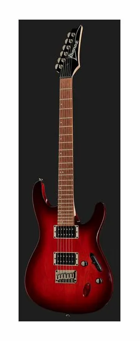 Ibanez S521-BBS, główka z kluczami i logo