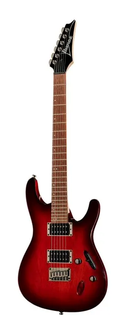 Ibanez S521-BBS ujęta od przodu na neutralnym tle