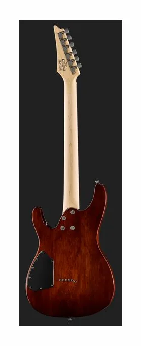 Ibanez S621QM-DEB, linie korpusu z góry