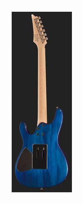 Ibanez S670QM-SPB, główka z kluczami i logo