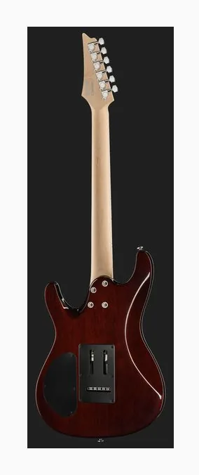Ibanez SA360NQM-SPB, główka z kluczami i logo