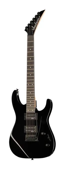 Jackson JS12 Dinky AH BLK widziana od przodu