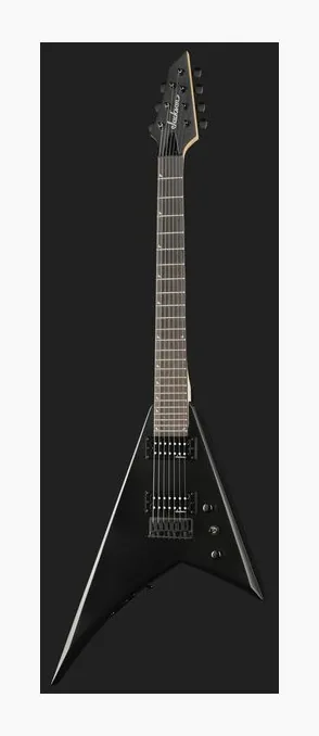 Jackson JS22-7 RR Satin Black, linie korpusu z góry