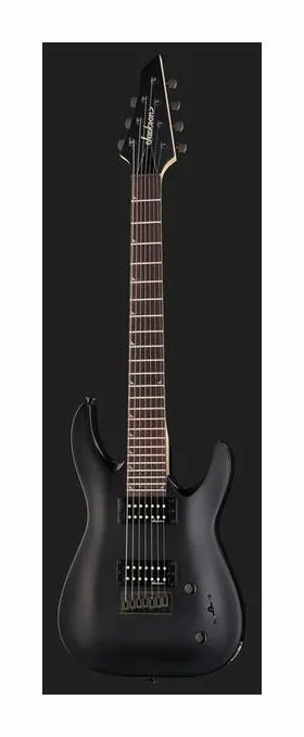 Jackson JS22-7 RR Satin Black widziana od przodu