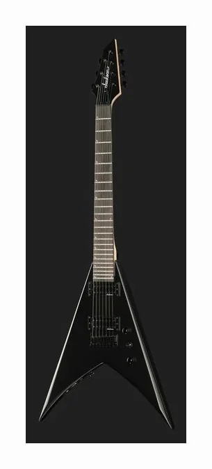 Jackson JS22-7 KV Satin Black, główka z kluczami i logo
