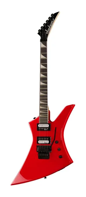 Jackson JS32 Kelly Ferrari Red AH sfotografowana frontalnie