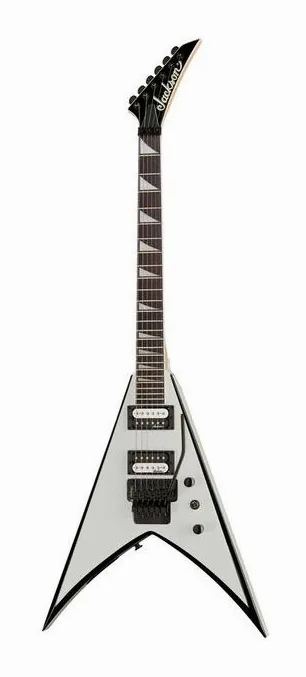 Jackson JS32 King V WH AH sfotografowana frontalnie