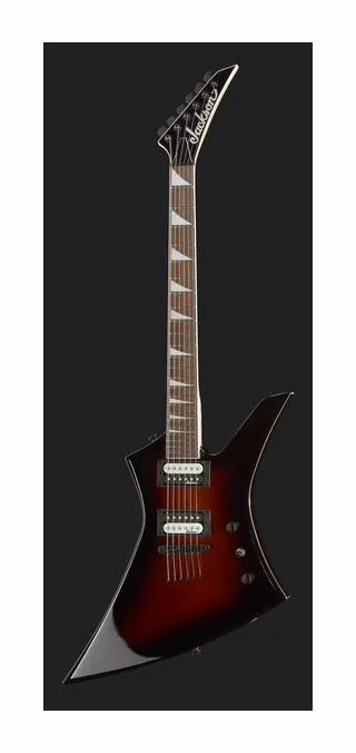 Jackson JS32T AH Kelly Viola Burst, linie korpusu z góry