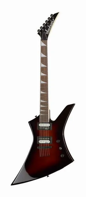 Jackson JS32T AH Kelly Viola Burst z bliska od przodu