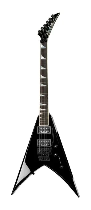 Jackson KV2 King V BK USA ujęta od przodu na neutralnym tle