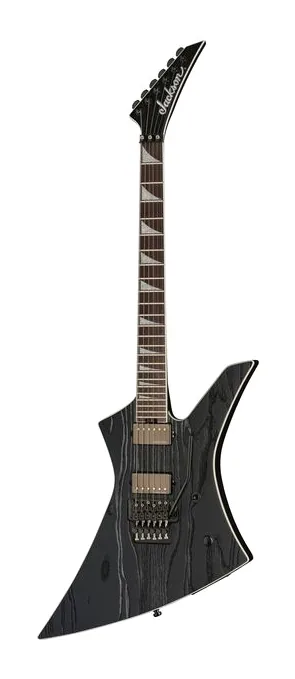 Jackson Pro Jeff Loomis Kelly Ash BK ujęta od przodu na neutralnym tle