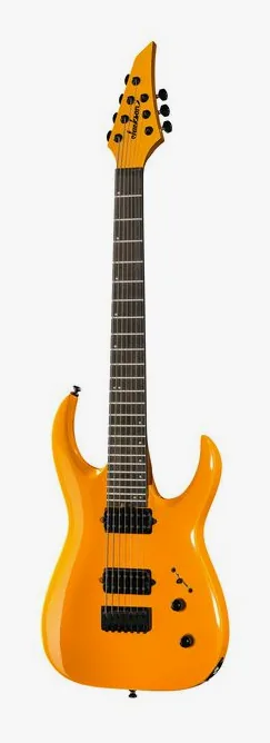 Jackson Pro MM Jugg HT 7 Sig Yellow sfotografowana frontalnie