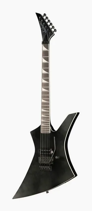 Jackson Pro Plus Pure Metal KE1A SBLK ujęta od przodu na neutralnym tle