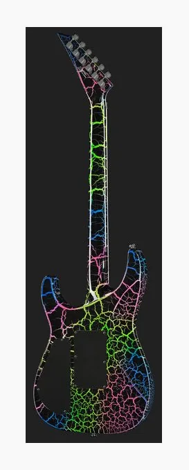 Jackson Pro Plus SL2 Bruised Crackle, profil boczny korpusu