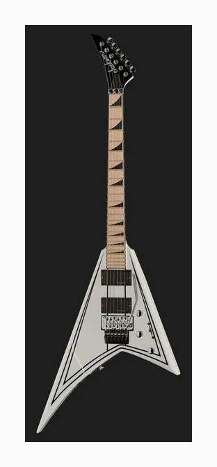 Jackson RRX24M White w/Black PinStripe, linie korpusu z góry