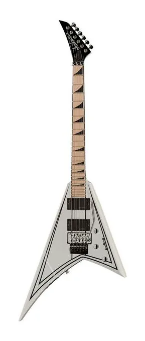 Jackson RRX24M White w/Black PinStripe z bliska od przodu