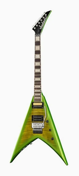Jackson X Series Scott Ian King V ujęta od przodu na neutralnym tle