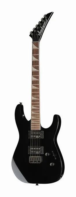 Jackson X Series SLXDX HT Gloss BLK ujęta od przodu na neutralnym tle